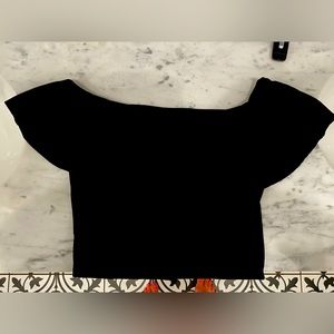 Dr.Denim cropped black tee